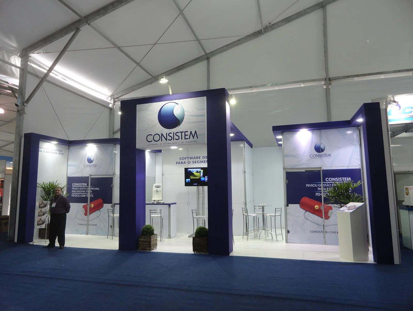 Estande da Consistem na Febratex 2012